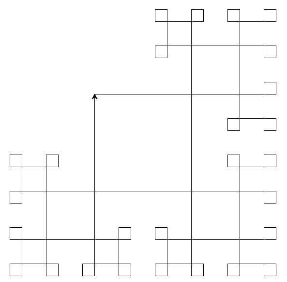 turtle line of squares